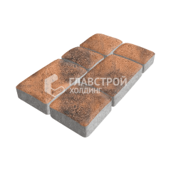 Тротуарная плитка Брук, сомон, 4 см
