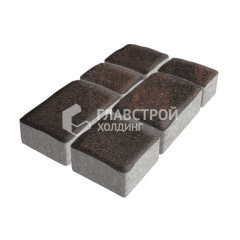 Тротуарная плитка Старый город, кармен, 6 см