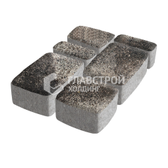 Тротуарная плитка Классика 4 камня, агат коричневый, 4 см