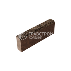 Камень бортовой БР 50.20.8, арабская ночь с мраморной крошкой, коричневое основание