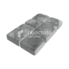 Тротуарная плитка Брук, антрацит, 6 см