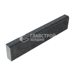 Камень бортовой БР 100.20.8, черный с мраморной крошкой в полном окрасе