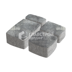 Тротуарная плитка Классика 4 камня, антрацит, 4 см