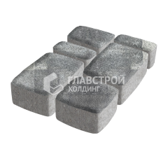 Тротуарная плитка Классика 4 камня, антрацит, 4 см