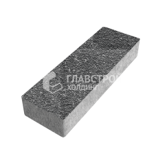 Тротуарная плитка 300х100х60, аляска черная с мраморной крошкой