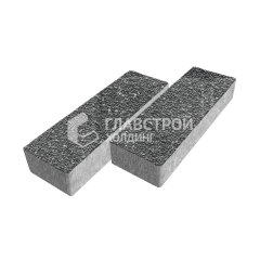 Тротуарная плитка 300х100х60, аляска черная с мраморной крошкой