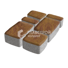 Тротуарная плитка Классика 4 камня, листопад, 4 см