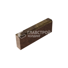 Камень бортовой БР 50.20.8, осень с мраморной крошкой, коричневое основание