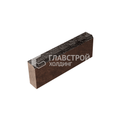 Камень бортовой БР 50.20.8, мокко с мраморной крошкой, коричневое основание