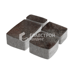 Тротуарная плитка Классика 4 камня, мокко, 4 см