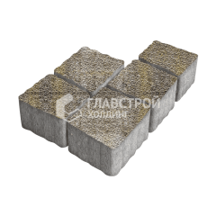 Тротуарная плитка Антик, степь с гранитной крошкой, 4 см