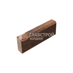 Камень бортовой БР 50.20.8, сомон с мраморной крошкой, коричневое основание