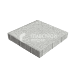 Тротуарная плитка 50х50х7 см, белая на камне