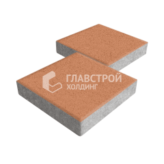 Тротуарная плитка Квадрат 300х300х60, оранжевая