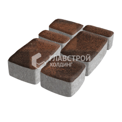 Тротуарная плитка Классика 4 камня, сорренто, 4 см
