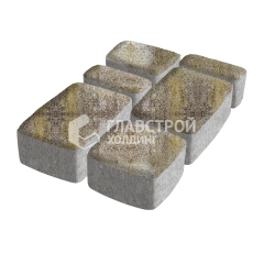 Тротуарная плитка Классика 4 камня, степь, 4 см