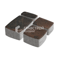 Тротуарная плитка Классика 4 камня, конго, 6 см